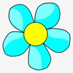 Aqua Flower Clipart, HD Png Download, Transparent PNG