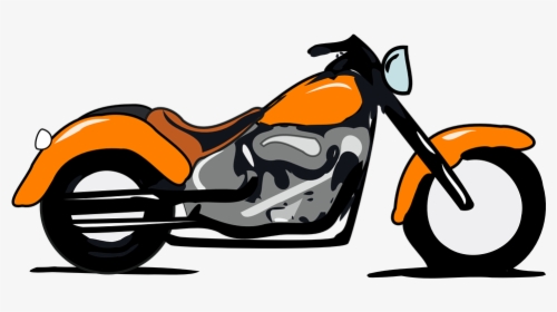 Motorcycle, Cartoon, Motorbike, Transportation, Bike - Harley Davidson Clipart, HD Png Download, Transparent PNG