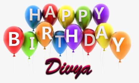 Divya Happy Birthday Balloons Name Png - Happy Birthday Dusty, Transparent Png, Transparent PNG
