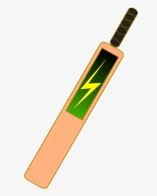 Sports Equipment,cricket Bat,yellow - Cricket Bat Ball Clipart, HD Png Download, Transparent PNG