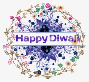 Happy Diwali Transparent Image - Flower Circle Border Clipart, HD Png Download, Transparent PNG