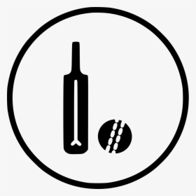Cricket Ball Bat Equipment Batsman - Batsman Icon, HD Png Download, Transparent PNG