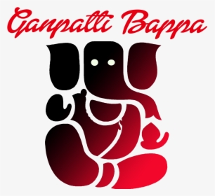 Transparent Hinduism Clipart - Ganesh Black And White, HD Png Download, Transparent PNG