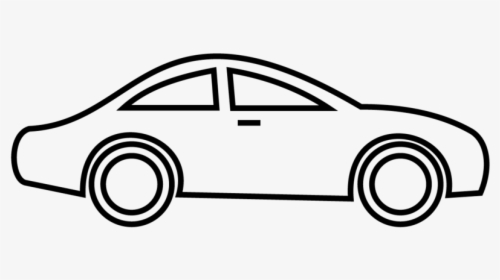 Car Black And White Race Car - Car Images Cartoon Black And White, HD Png Download, Transparent PNG