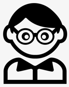 Kid With Circular Eyeglasses - Persona Con Lentes Icono, HD Png Download, Transparent PNG