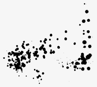 Splash Clipart Black And White - Drops Of Paint Png, Transparent Png, Transparent PNG