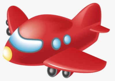 Airplane Car Clip Art Toy Aircraft Truck - Clip Art Airplane Red, HD Png Download, Transparent PNG