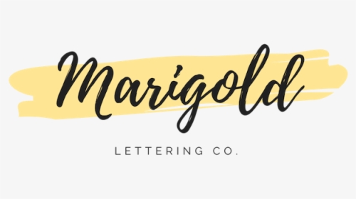 Marigold Lettering Co - Calligraphy, HD Png Download, Transparent PNG