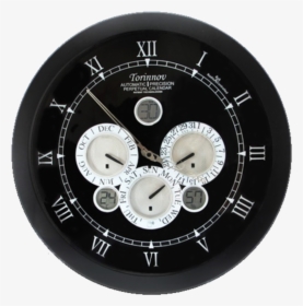 7cm Matt Black Metal Automatic Perpetual Calendar Wall - Wall Clock, HD Png Download, Transparent PNG