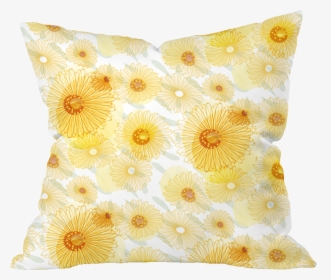 Field Marigold Floral Pillow Cover - Cushion, HD Png Download, Transparent PNG
