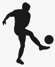Football Player Sport Silhouette - Jogador De Futebol Png, Transparent Png, Transparent PNG