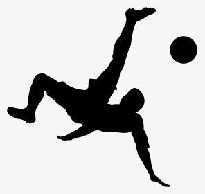 Silhouette,joint,angle - Bicycle Kick Soccer Silhouette, HD Png Download, Transparent PNG