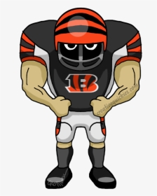 Cincinnati Ohio Bengals - Cartoon Eagles Football Player, HD Png Download, Transparent PNG