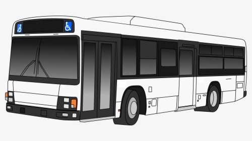 Draw Bus - Public Bus Clipart, HD Png Download, Transparent PNG