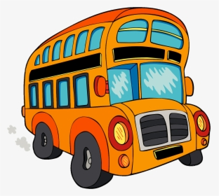 Transparent Bus Clipart - Cartoon Party Bus Png, Png Download, Transparent PNG
