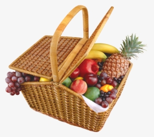 Fruits Transparent Basket Png - Picnic Basket In Png, Png Download, Transparent PNG