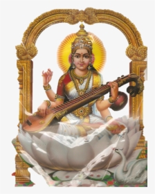 Stotra - Clipart God Saraswati Png Lakshmi Devi Png, Transparent Png, Transparent PNG