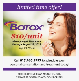 Limited Time Offer On Botox - Botox, HD Png Download, Transparent PNG