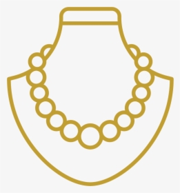 Pearls Icon - Pearl Necklace Drawing Png, Transparent Png, Transparent PNG