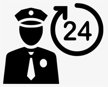 Protect Cop Offer Pole - Security Guard Icon Png, Transparent Png, Transparent PNG