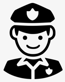 Transparent Cop Png - Security Guard Clipart Black And White, Png Download, Transparent PNG