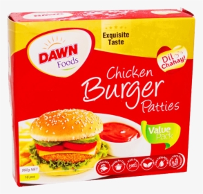 Dawn Chicken Burger Patties 16 Pcs Pack 992 Gm - Burger Patty Packs, HD Png Download, Transparent PNG