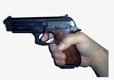 Firearm Revolver Weapon Beretta M9 Pistol - Hand With Gun Transparent, HD Png Download, Transparent PNG