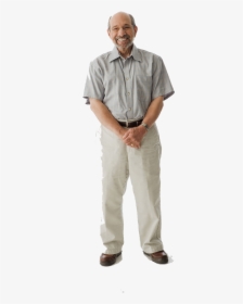 Cute Old Man Standing On The Whole Body Png Download - Old Man Transparent Background, Png Download, Transparent PNG