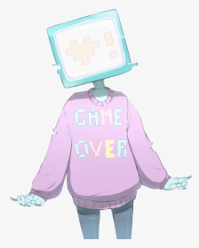 Pastel Game Over - Game Over Tv Head, HD Png Download, Transparent PNG
