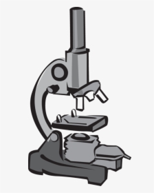 Microscope Clipart Black And - Microscope Clipart, HD Png Download, Transparent PNG