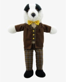 Badger Dressed Animal Puppet Soft Toy - Puppets Dressed Animals Owl, HD Png Download, Transparent PNG
