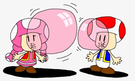 Svg Library Library Toad And Toadette Bubble - Cartoon, HD Png Download, Transparent PNG