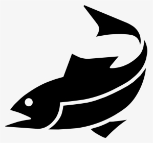 Simple Bass Png Black And White - Fish Icon Png, Transparent Png, Transparent PNG