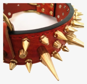 Dog Collar Gold Spikes, HD Png Download, Transparent PNG
