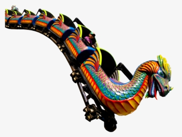 Dragon Wagon Roller Coaster - Roller Coaster, HD Png Download, Transparent PNG