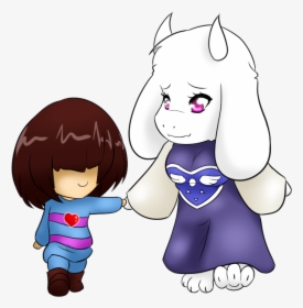 Undertale Hair Face Child Clothing Facial Expression - Undertale Toriel And Baby Frisk, HD Png Download, Transparent PNG