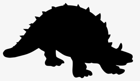 Stegosaurus Vector Spikes - Skunk Silhouette Clip Art, HD Png Download, Transparent PNG