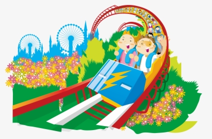 Clip Art Happy Transprent Png Free - Roller Coaster Kid Illustration, Transparent Png, Transparent PNG
