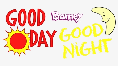 Barney Good Day Good Night Logo, HD Png Download, Transparent PNG