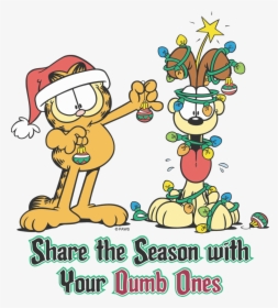 Garfield Share The Season Juniors T-shirt, HD Png Download, Transparent PNG