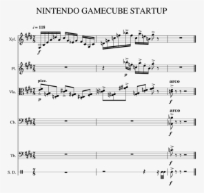 Gamecube Theme Piano Sheet Music, HD Png Download, Transparent PNG