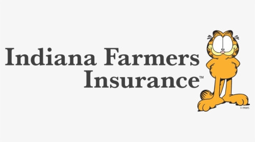 Indiana Farmers Insurance With Garfield - Black-and-white, HD Png Download, Transparent PNG