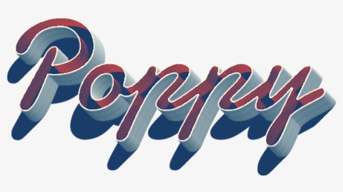 Poppy 3d Letter Png Name - Graphic Design, Transparent Png, Transparent PNG