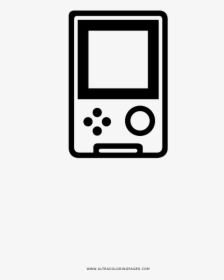Gameboy Coloring Page - Game Boy Disegni Da Colorare Mp3, HD Png Download, Transparent PNG