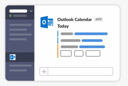 Slack Outlook Calendar, HD Png Download, Transparent PNG