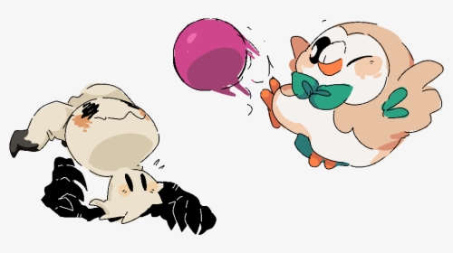 Mimikyu And Rowlet, HD Png Download, Transparent PNG