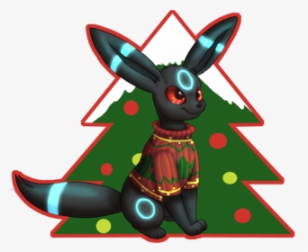 Pokemon Umbreon Christmas Clipart , Png Download - Cartoon, Transparent Png, Transparent PNG