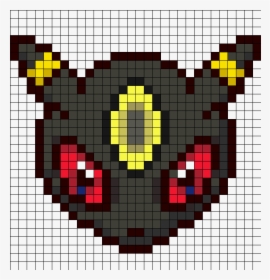 Umbreon Head Perler Bead Pattern / Bead Sprite - Pixel Art Naruto Sharingan, HD Png Download, Transparent PNG