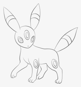 Pokemon Umbreon Coloring Pages - Umbreon Line Art, HD Png Download, Transparent PNG