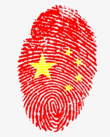 China Flag Fingerprint, HD Png Download, Transparent PNG
